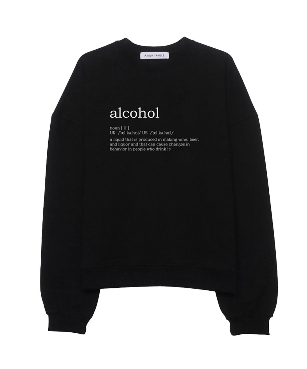 어라이트앵글(ARIGHTANGLE) Heavycotton alcohol sweatshirt(3 Color)