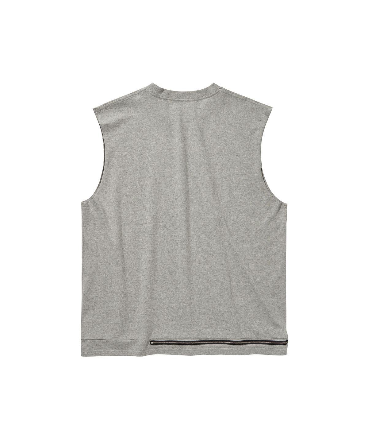 리베레(LIBERE) ZIP SLEEVELESS TOP / GRAY