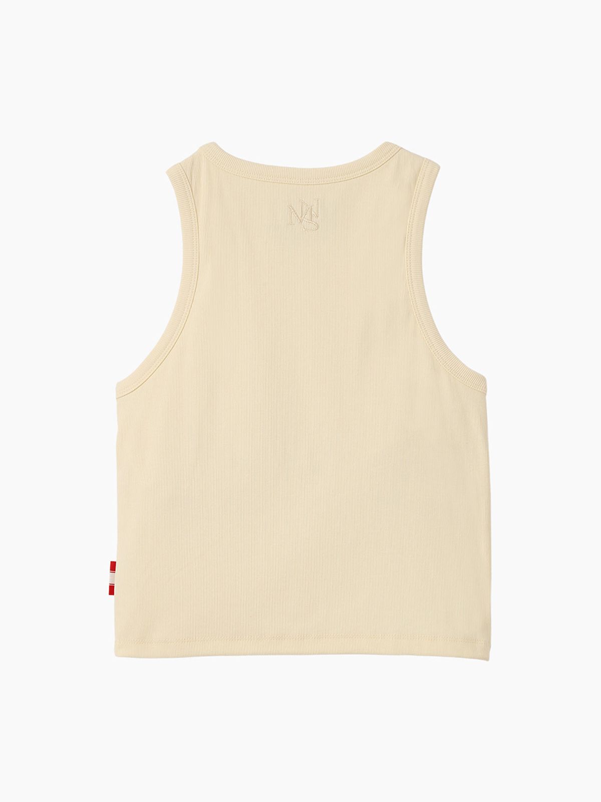 미나수(MENASOO) MNS SPANDEX TANK TOP CREAM_이너브라