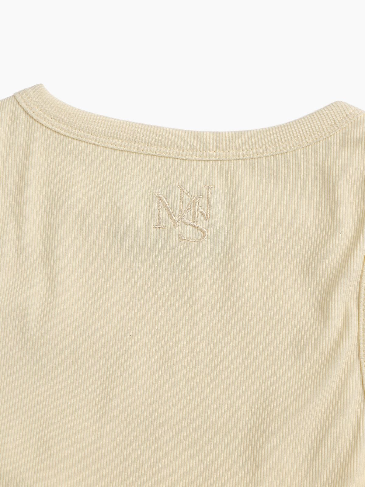 미나수(MENASOO) MNS SPANDEX TANK TOP CREAM_이너브라