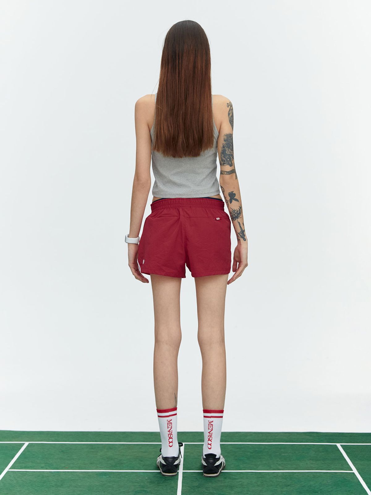 미나수(MENASOO) MNS SPANDEX TANK TOP GRAY_이너브라