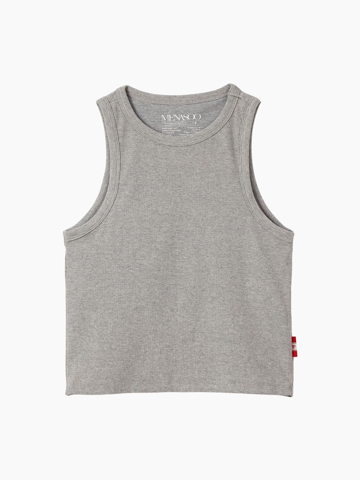 미나수(MENASOO) MNS SPANDEX TANK TOP GRAY_이너브라