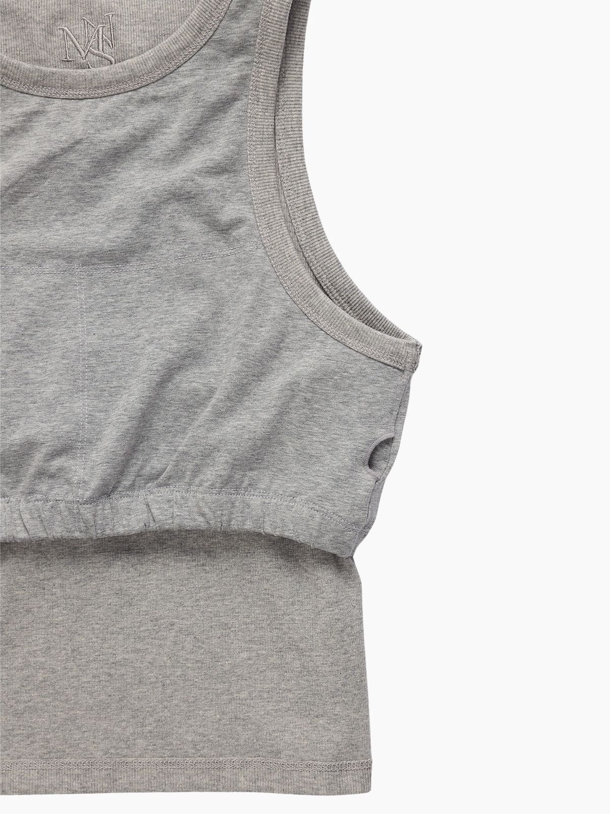 미나수(MENASOO) MNS SPANDEX TANK TOP GRAY_이너브라
