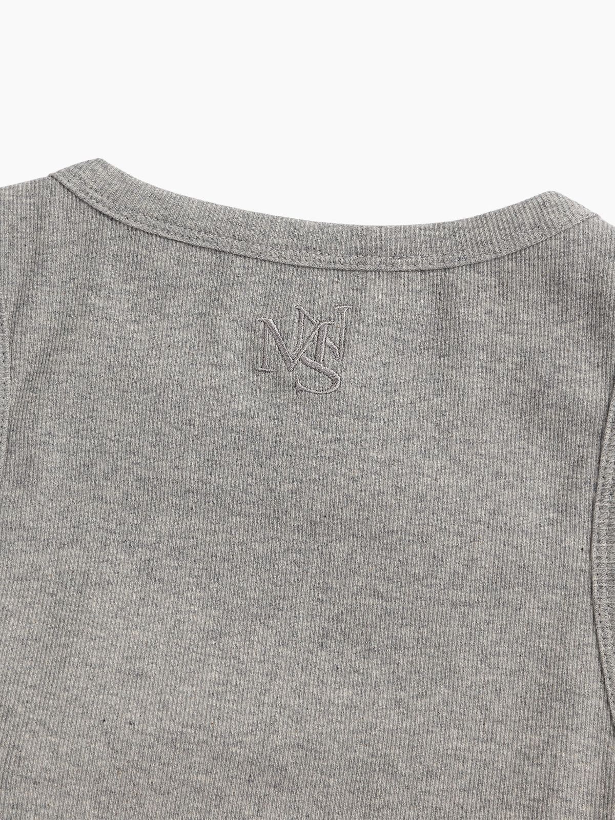 미나수(MENASOO) MNS SPANDEX TANK TOP GRAY_이너브라