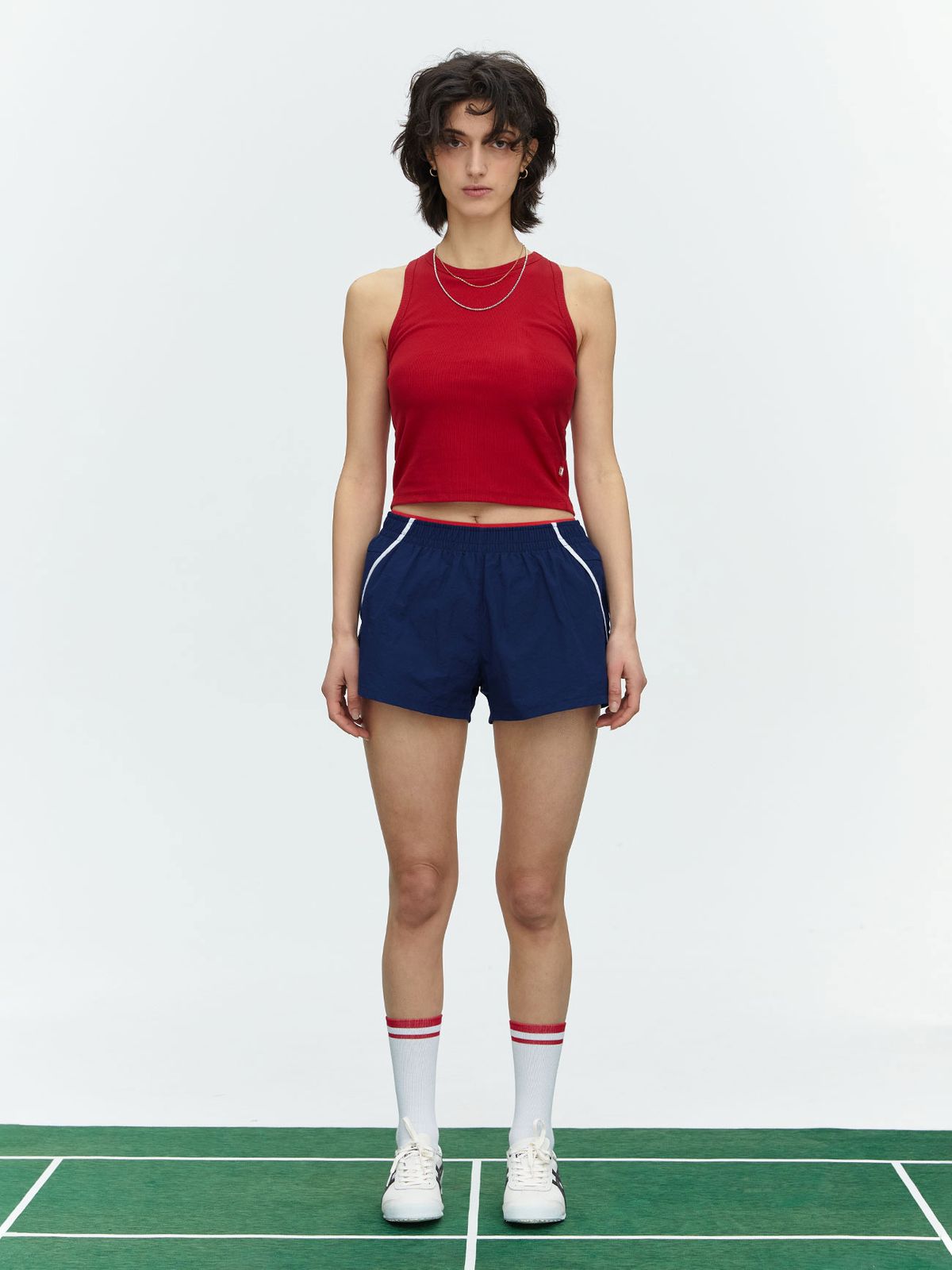 미나수(MENASOO) MNS SPANDEX TANK TOP RED_이너브라