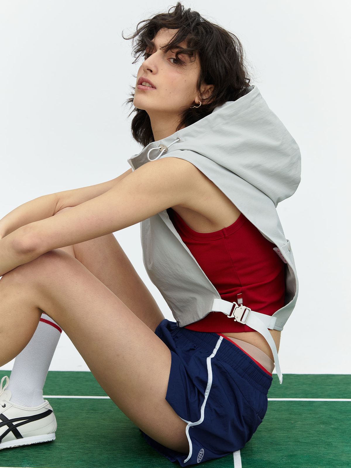 미나수(MENASOO) MNS SPANDEX TANK TOP RED_이너브라