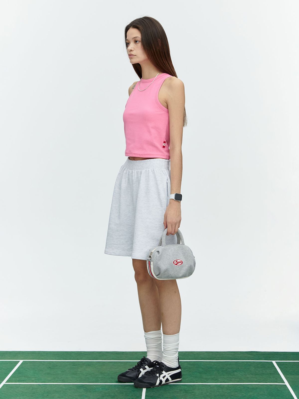 미나수(MENASOO) MNS SPANDEX TANK TOP PINK_이너브라