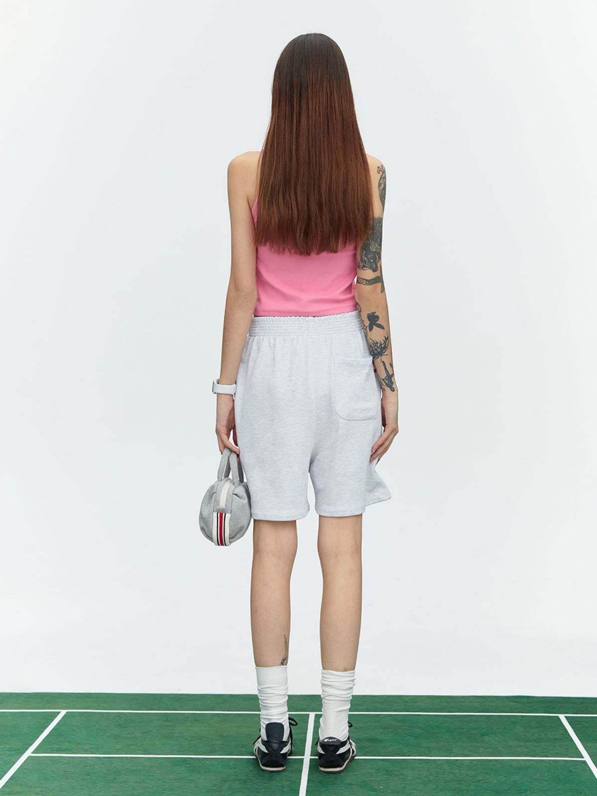 미나수(MENASOO) MNS SPANDEX TANK TOP PINK_이너브라