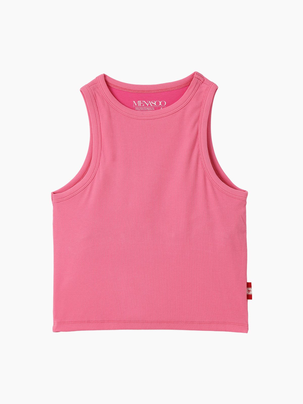 미나수(MENASOO) MNS SPANDEX TANK TOP PINK_이너브라