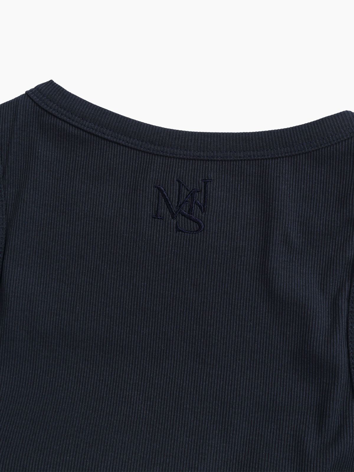 미나수(MENASOO) MNS SPANDEX TANK TOP NAVY_이너브라