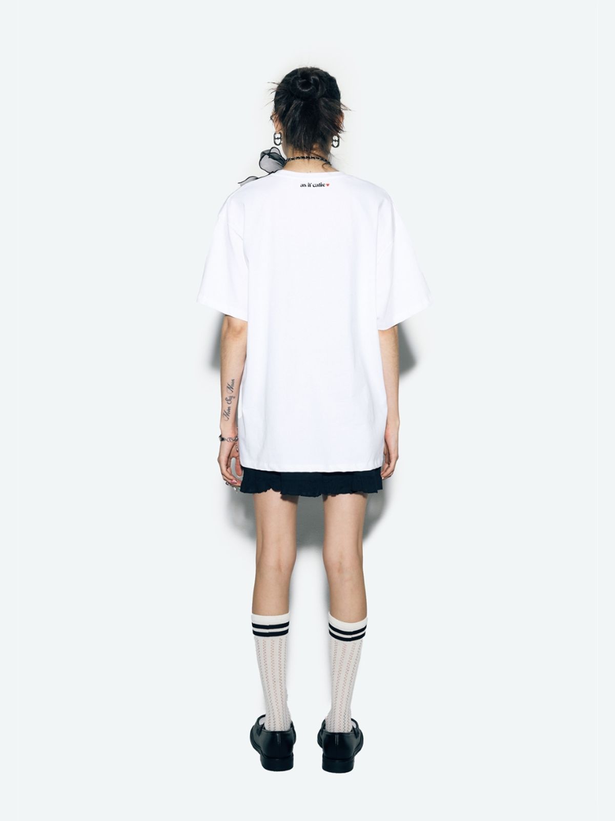 에즈이프 캘리(ASIF CALIE) RIBBON BASIC T-SHIRT WHITE - 사이즈 & 후기 | 무신사