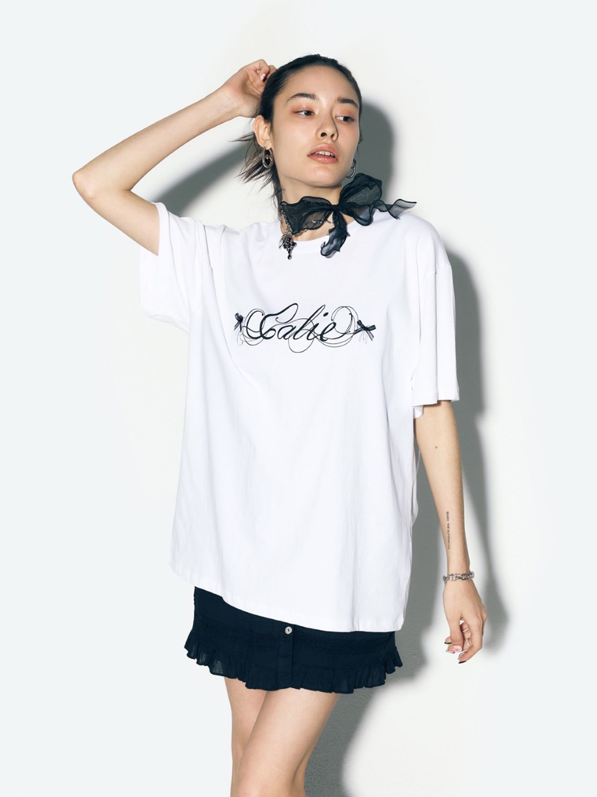 에즈이프 캘리(ASIF CALIE) RIBBON BASIC T-SHIRT WHITE - 사이즈 & 후기 | 무신사