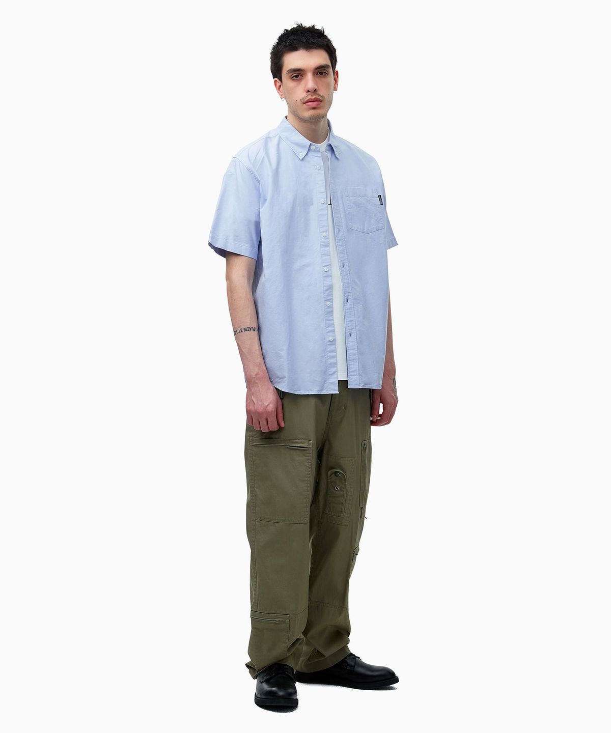 디스이즈네버댓(THISISNEVERTHAT) Oxford S/S Shirt Light Blue