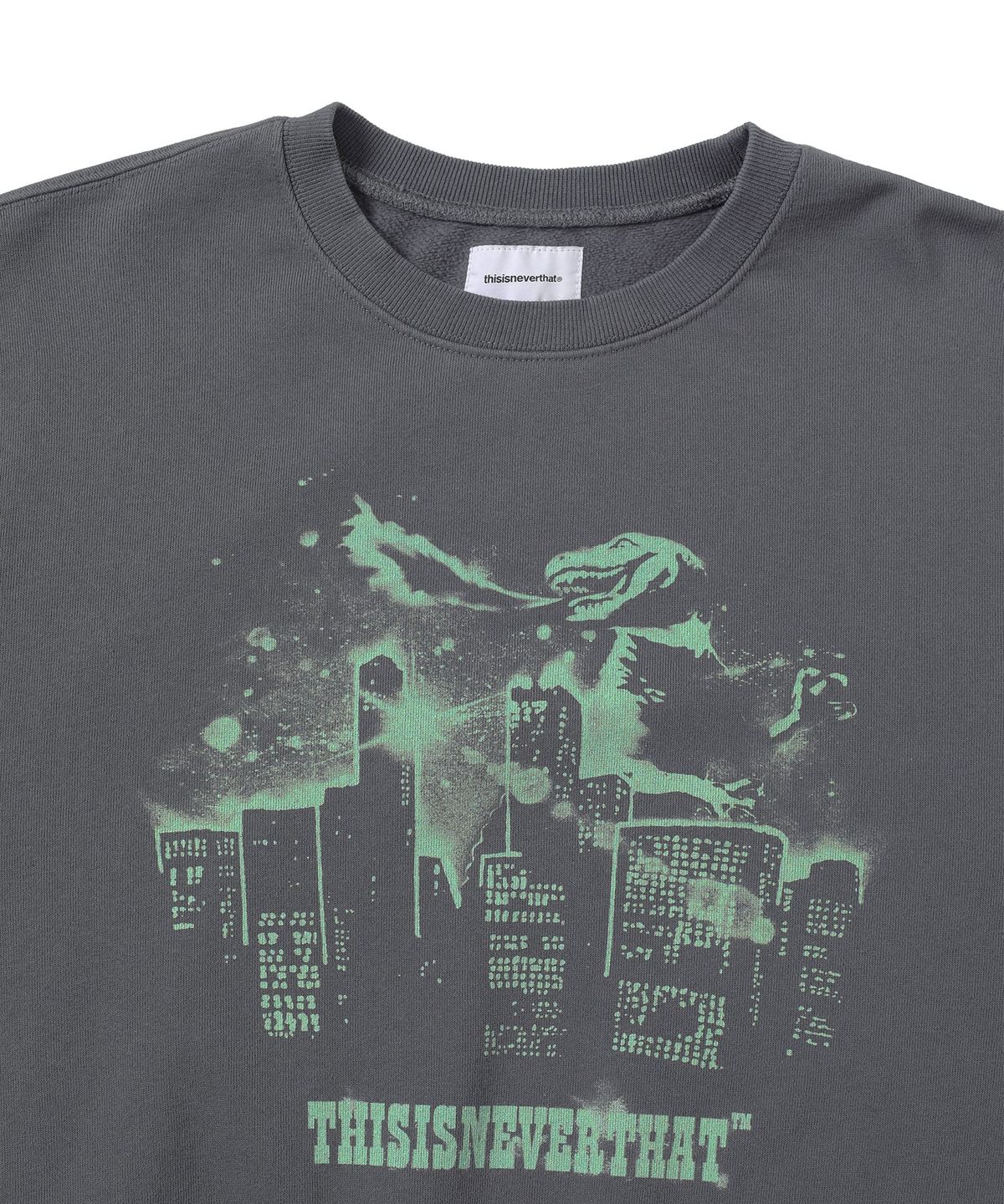 디스이즈네버댓(THISISNEVERTHAT) Nightmare Crewneck Dark Grey