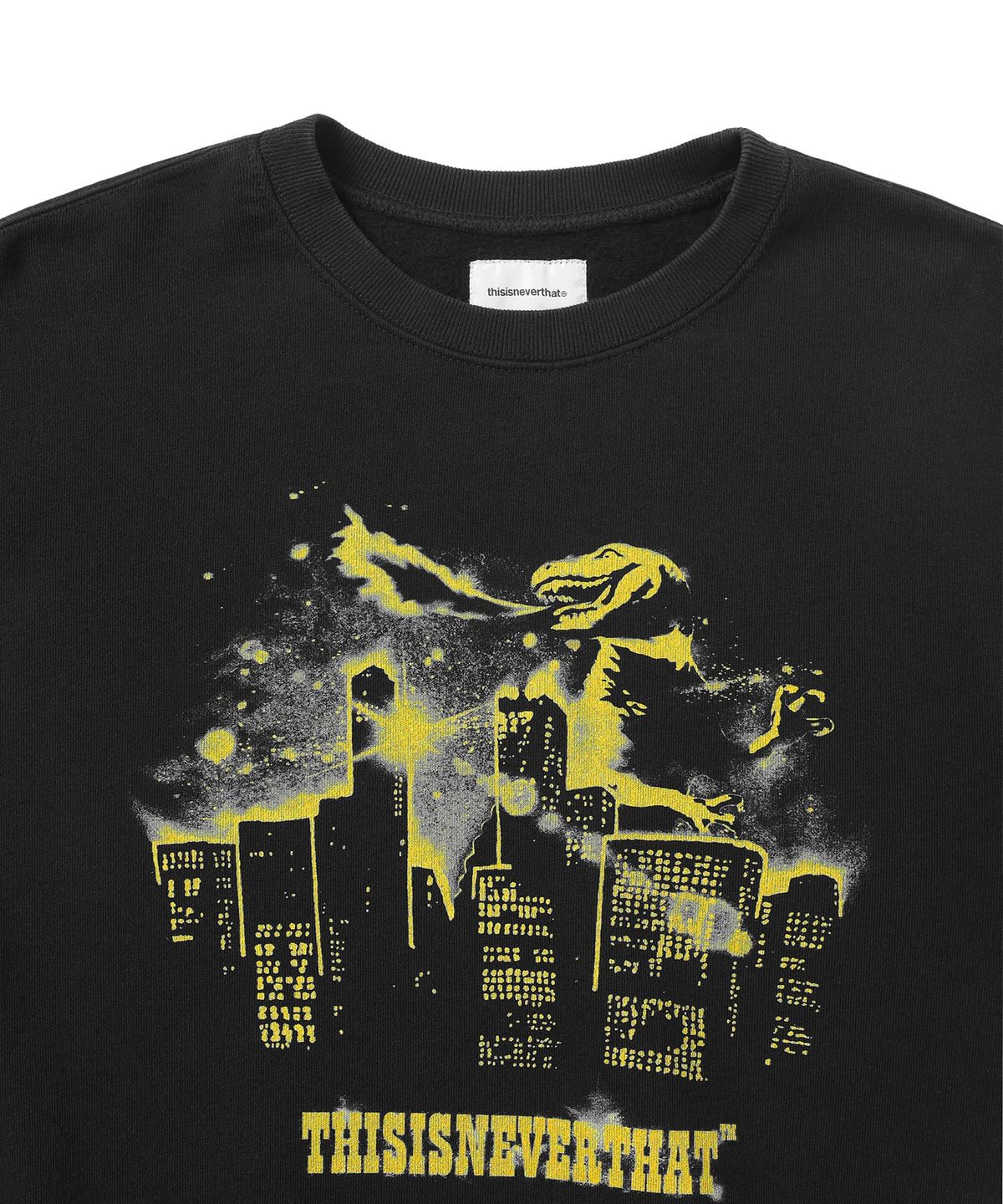 디스이즈네버댓(THISISNEVERTHAT) Nightmare Crewneck Off Black