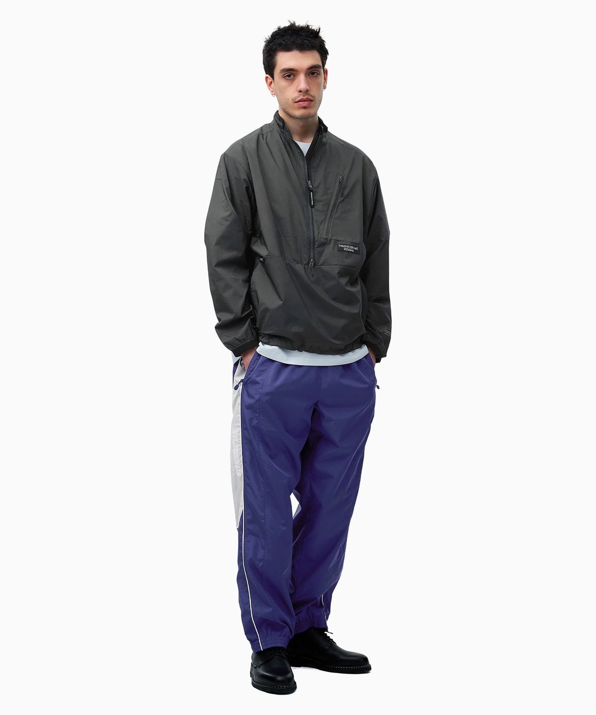 디스이즈네버댓(THISISNEVERTHAT) PERTEX® QA Half Zip Pullover Black