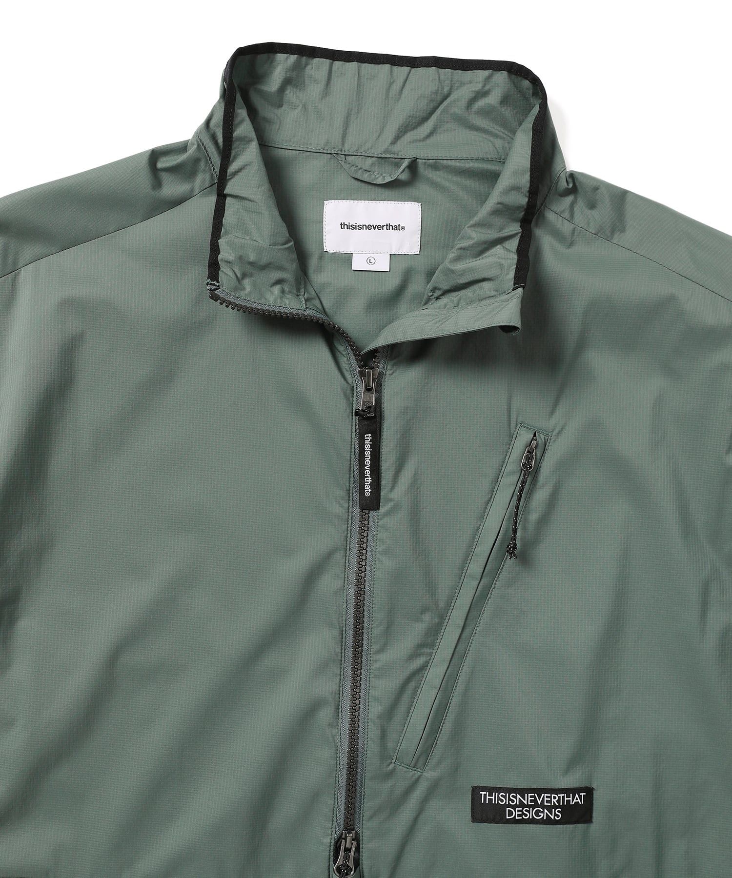 MUSINSA | thisisneverthat PERTEX® QA Half Zip Pullover Sage