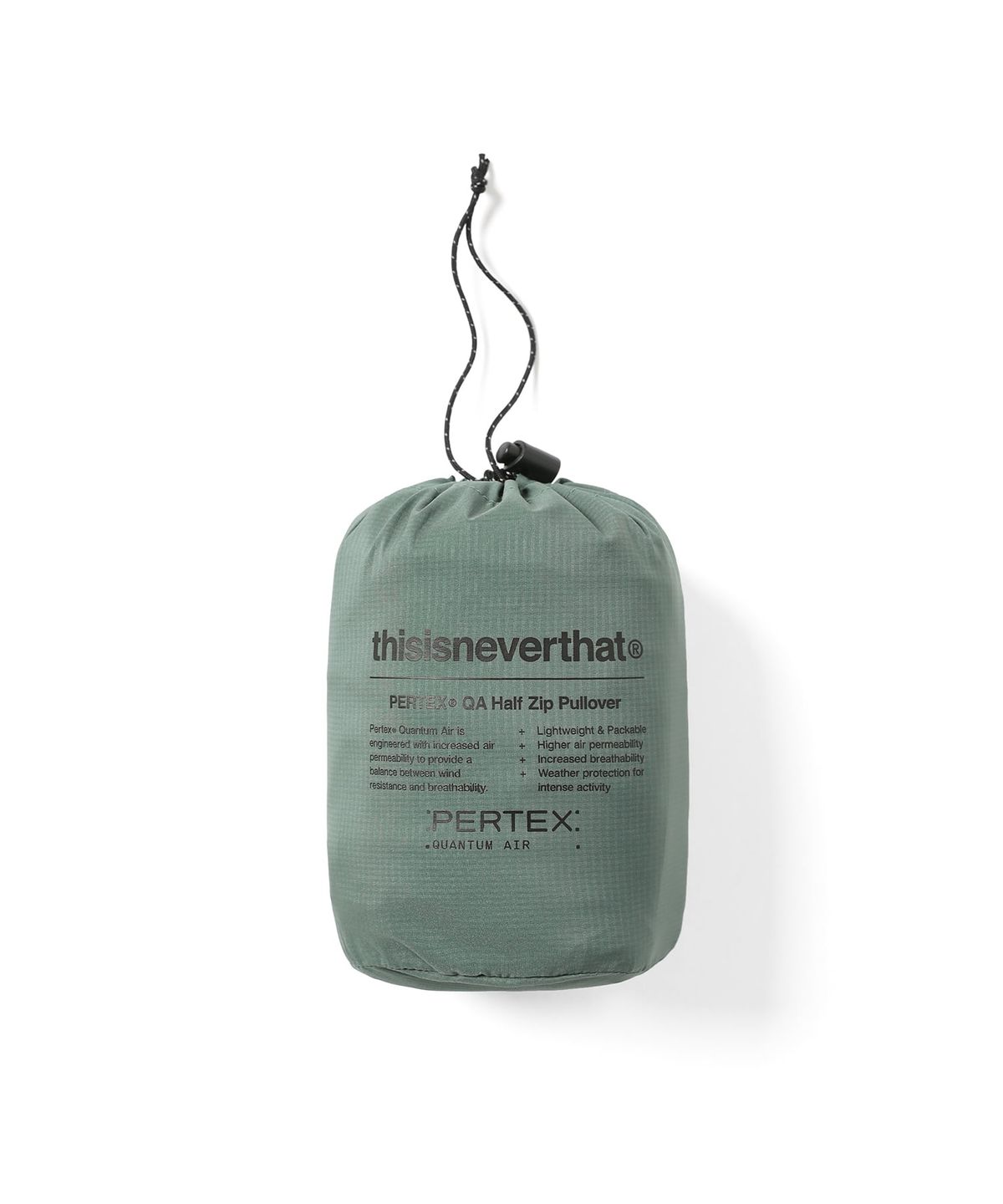 디스이즈네버댓(THISISNEVERTHAT) PERTEX® QA Half Zip Pullover Sage