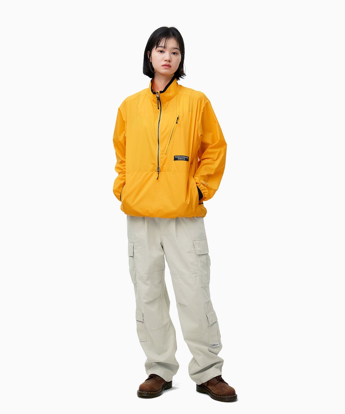 디스이즈네버댓(THISISNEVERTHAT) PERTEX® QA Half Zip Pullover Yellow