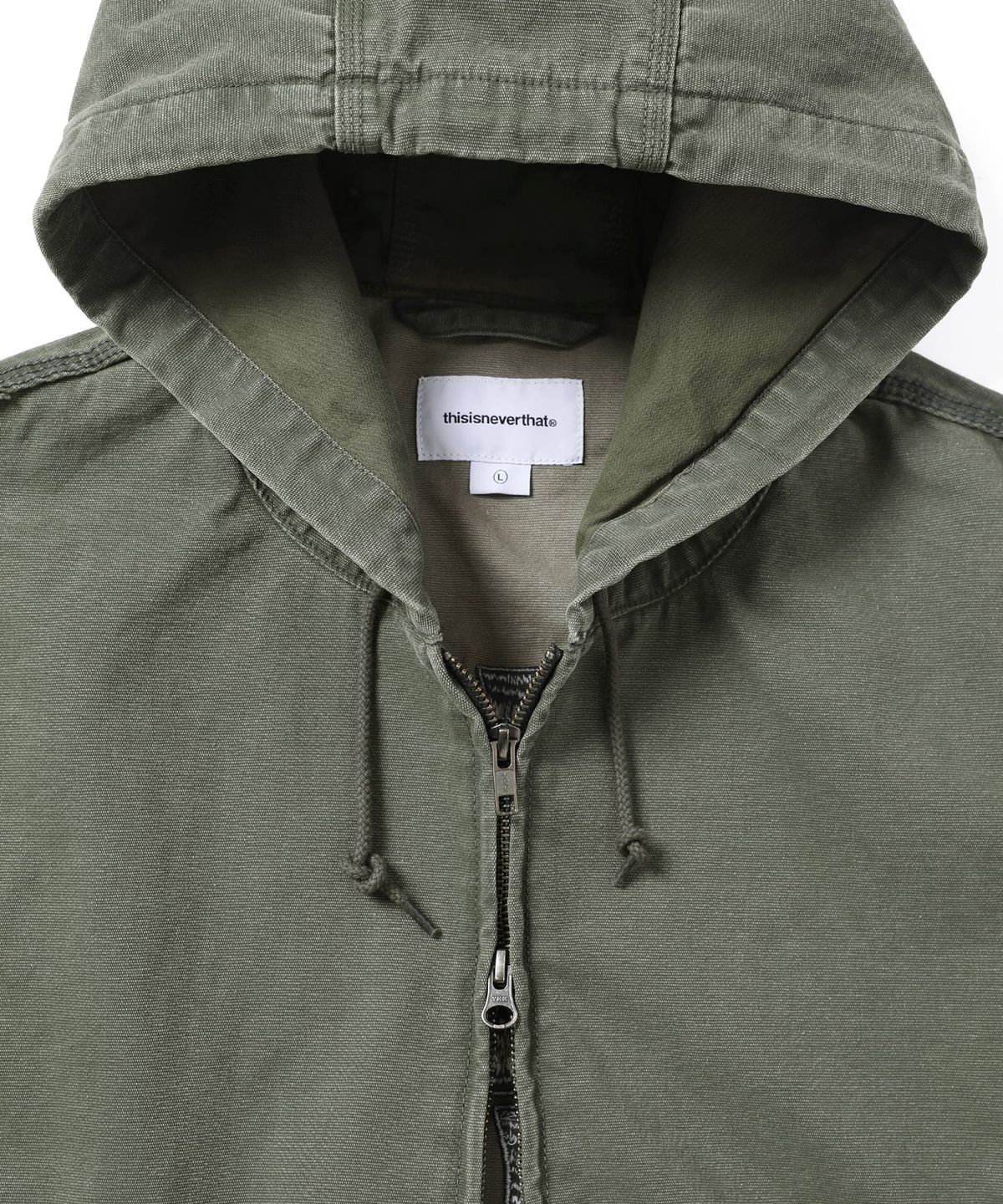 디스이즈네버댓(THISISNEVERTHAT) Washed Carpenter Jacket Olive Drab
