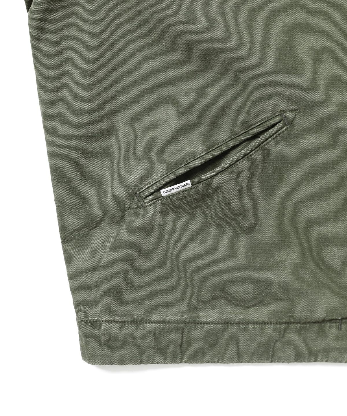 디스이즈네버댓(THISISNEVERTHAT) Washed Carpenter Jacket Olive Drab
