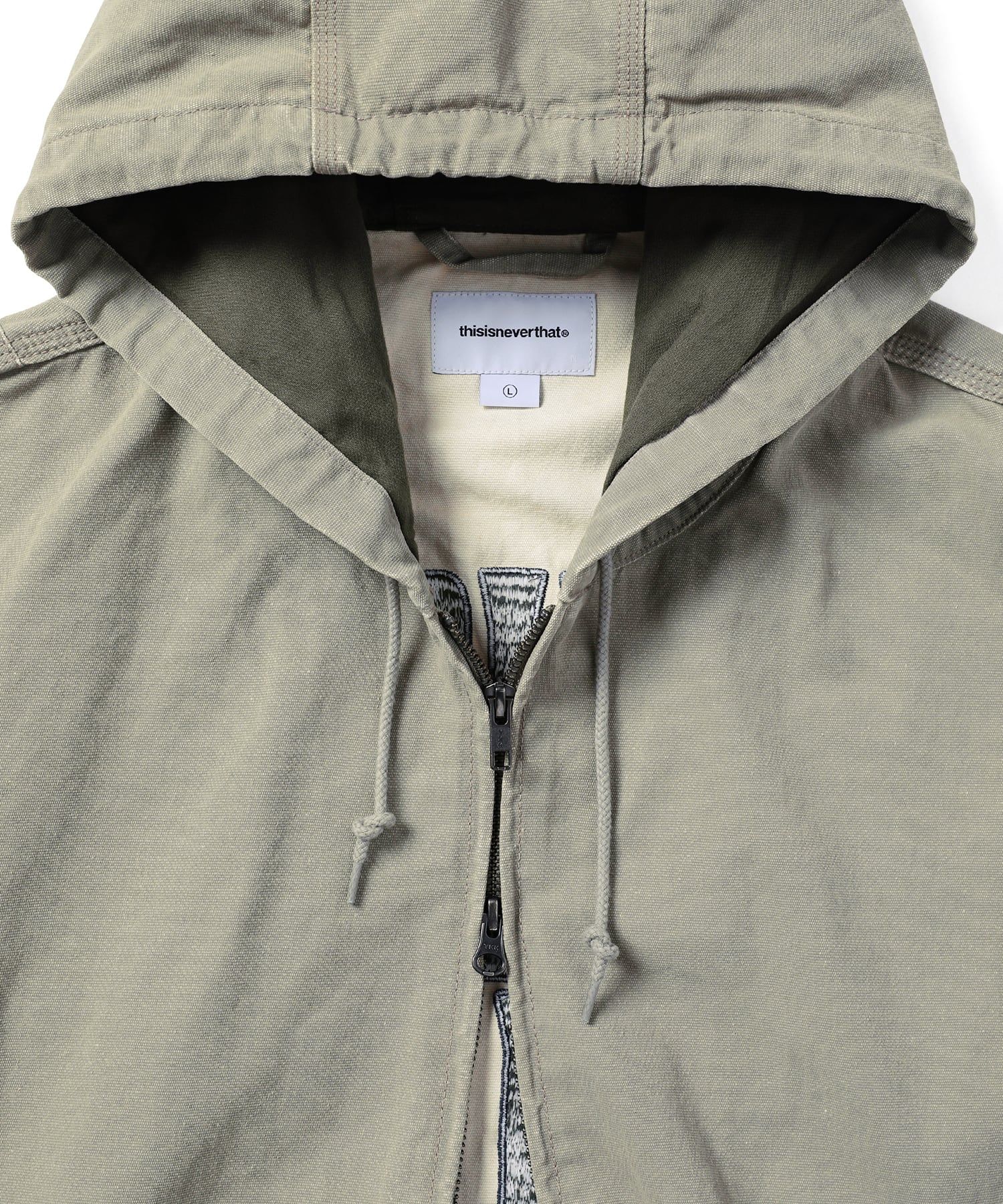 MUSINSA | thisisneverthat® Washed Carpenter Jacket Stone