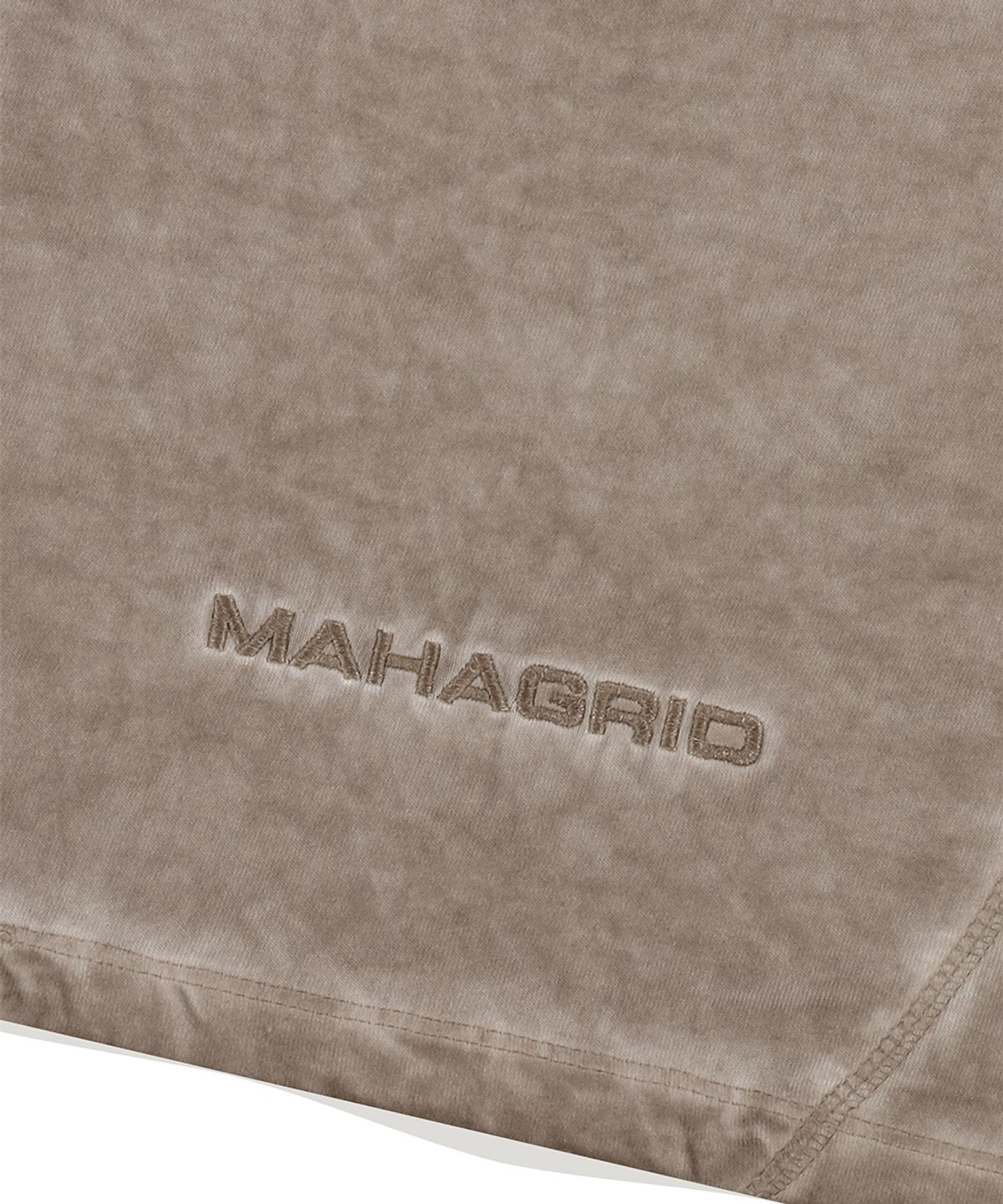 마하그리드(MAHAGRID) CURVED SEAM CROP TEE BEIGE(MG2EMFT580A)