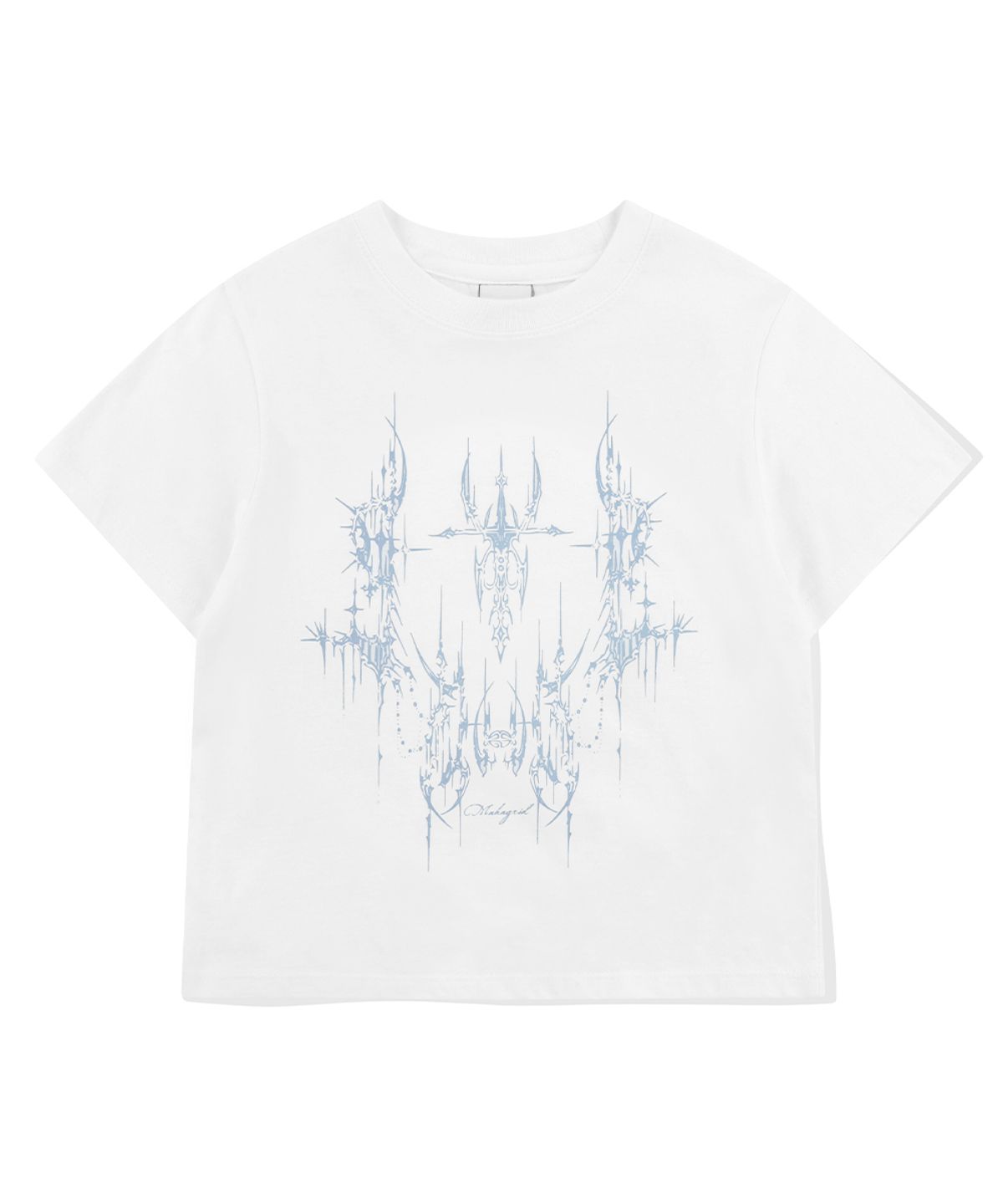 마하그리드(MAHAGRID) TATTOO CROP TEE WHITE(MG2EMFT582A)