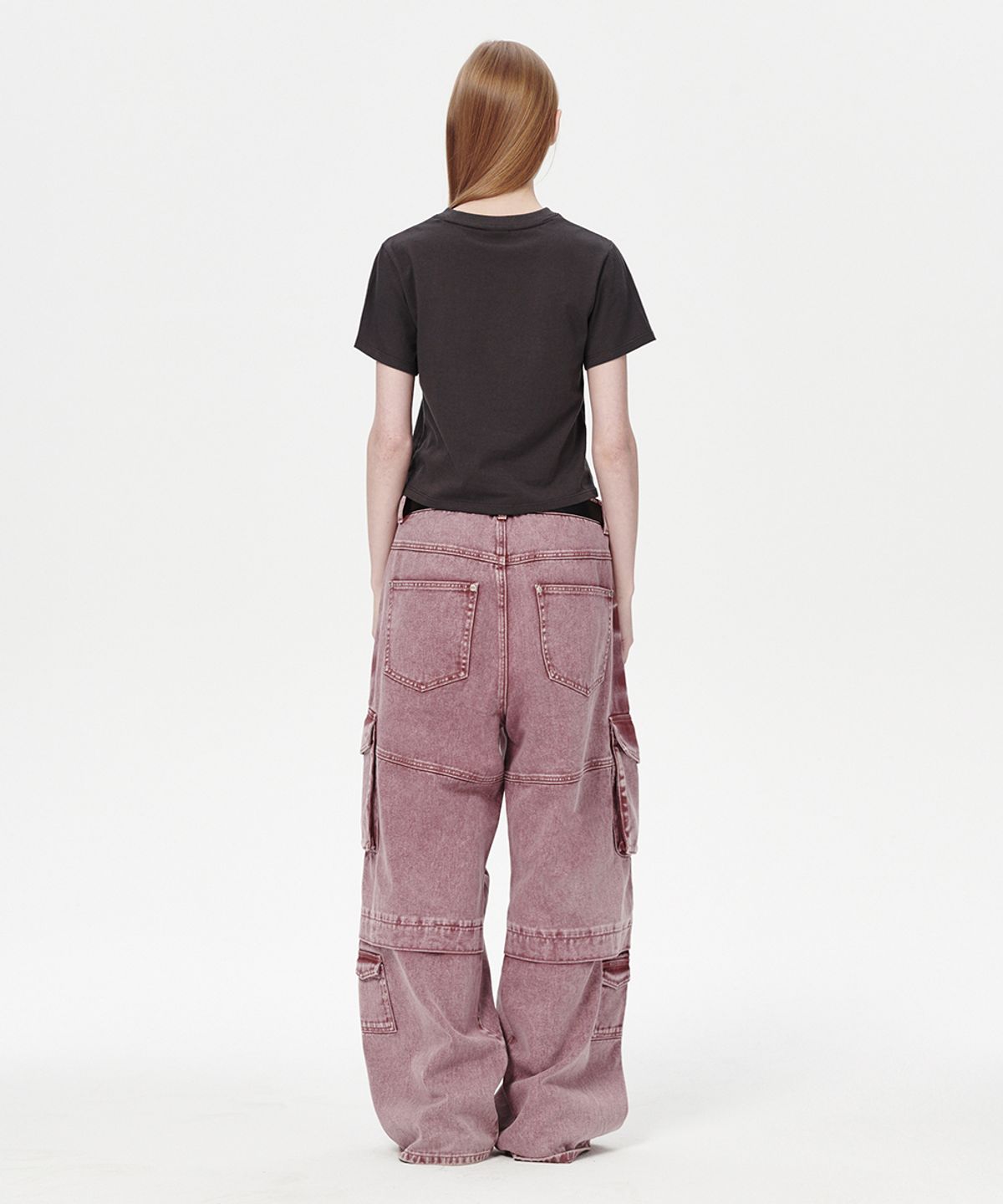 마하그리드(MAHAGRID) BUTTERFLY GOTH CROP TEE CHARCOAL(MG2EMFT583A)