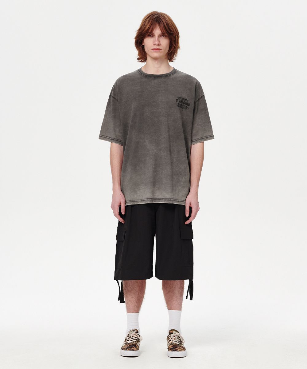 【mahagrid】24SS★ WASHED INTERNATIONAL TEE MUSINSA | MAHAGRID WASHED INTERNATIONAL TEE CHARCOAL