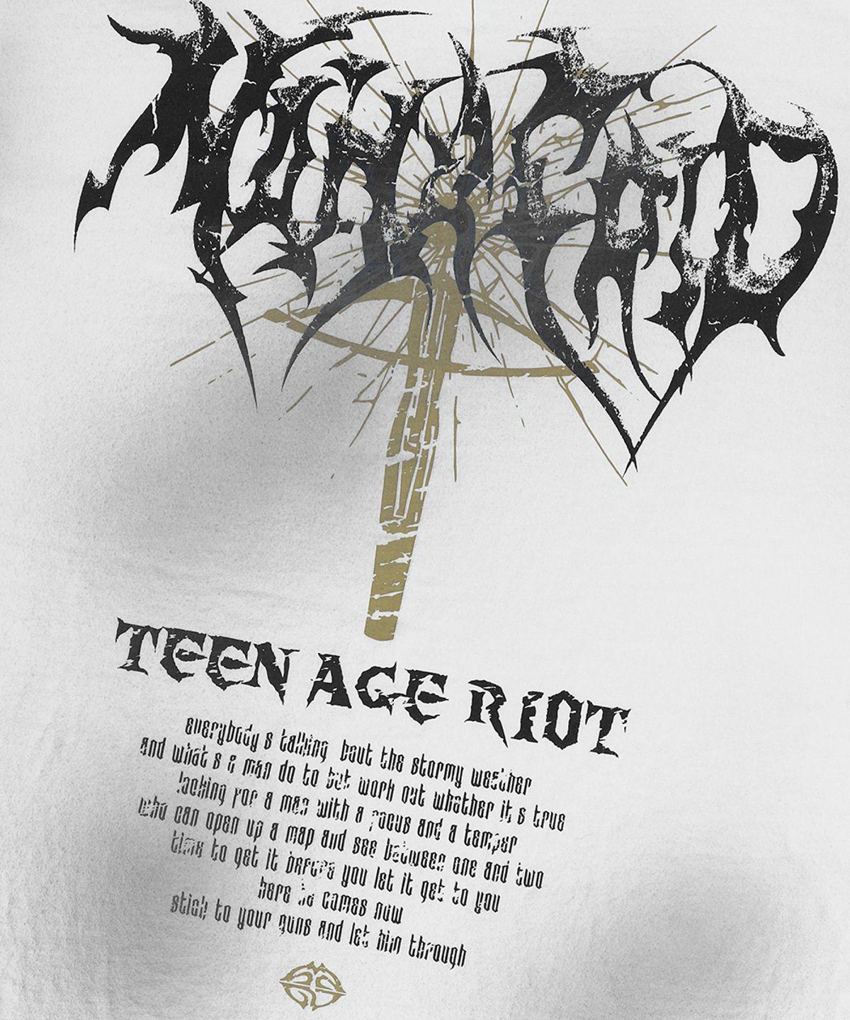 마하그리드(MAHAGRID) TEEN AGE RIOT WASHED TEE WHITE(MG2EMMT515A)