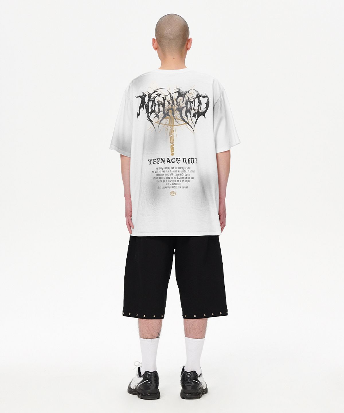 마하그리드(MAHAGRID) TEEN AGE RIOT WASHED TEE WHITE(MG2EMMT515A)