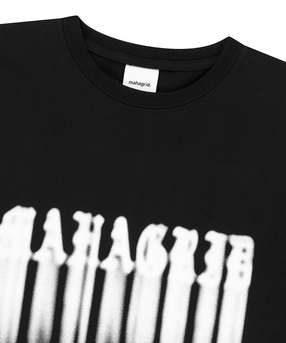MUSINSA | MAHAGRID MOTION BLUR TEE BLACK(MG2EMMT526A)