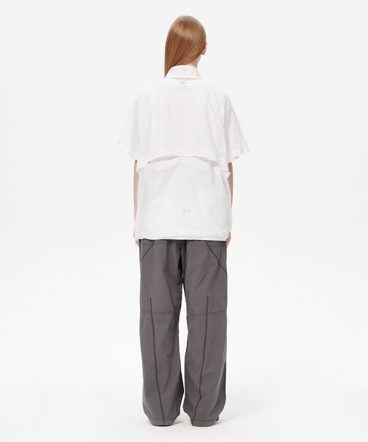 마하그리드(MAHAGRID) HALF ZIP PANNEL WINDBREAKER WHITE(MG2EMMW360A)