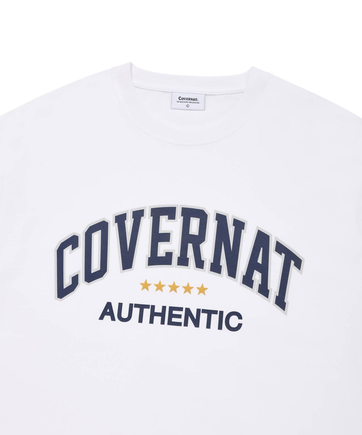 커버낫(COVERNAT) 아치 스타 티셔츠 화이트
