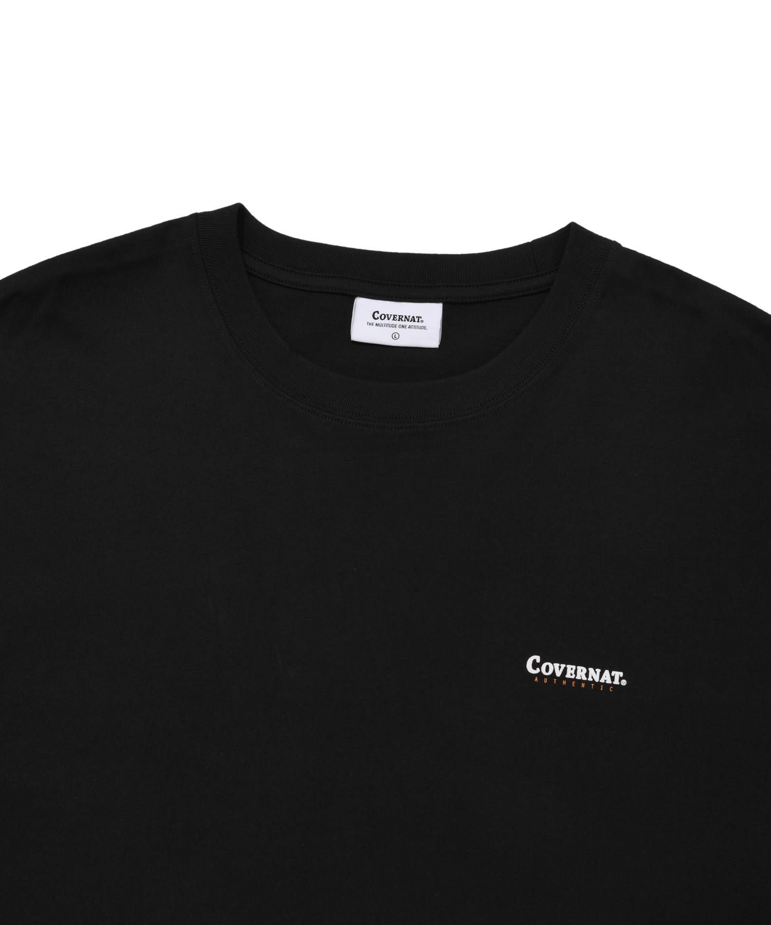 ★COVERNAT★ Small Authentic T-Shirt Black MUSINSA | COVERNAT Small Authentic Logo T-Shirt Black