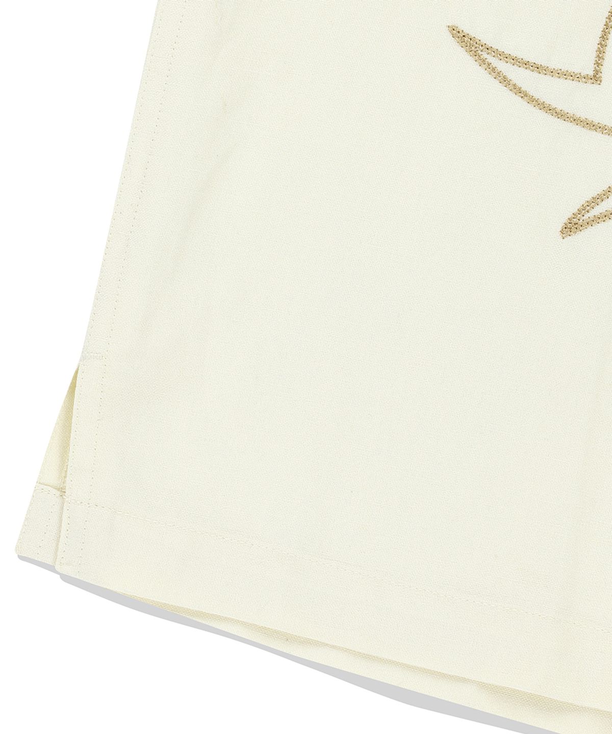 마하그리드(MAHAGRID) MULTI-LOGO LINEN HALF SHIRT IVORY(MG2EMMW361A)