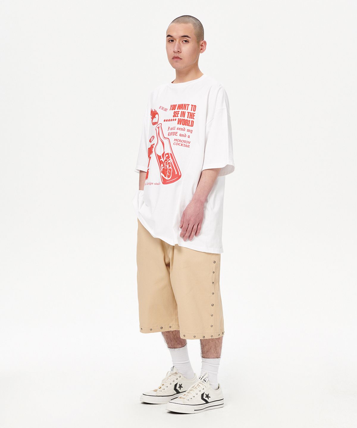 마하그리드(MAHAGRID) STUD BERMUDA CHINO SHORT BEIGE(MG2EMMPA61A)