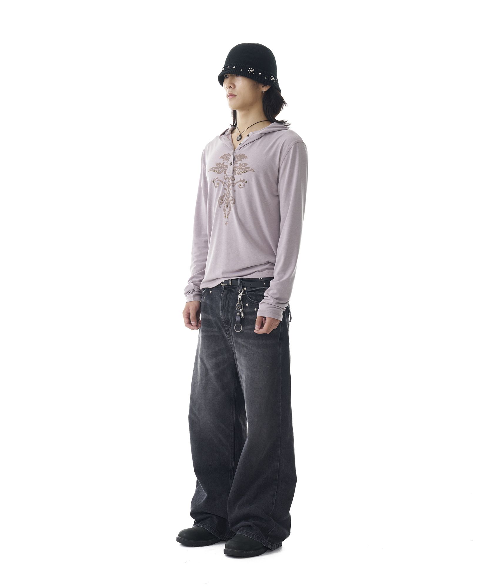 【AAKAM】Multi Studded Denim Pants 3colors MUSINSA | AAKAM Multi Studded Denim Pants (Black)