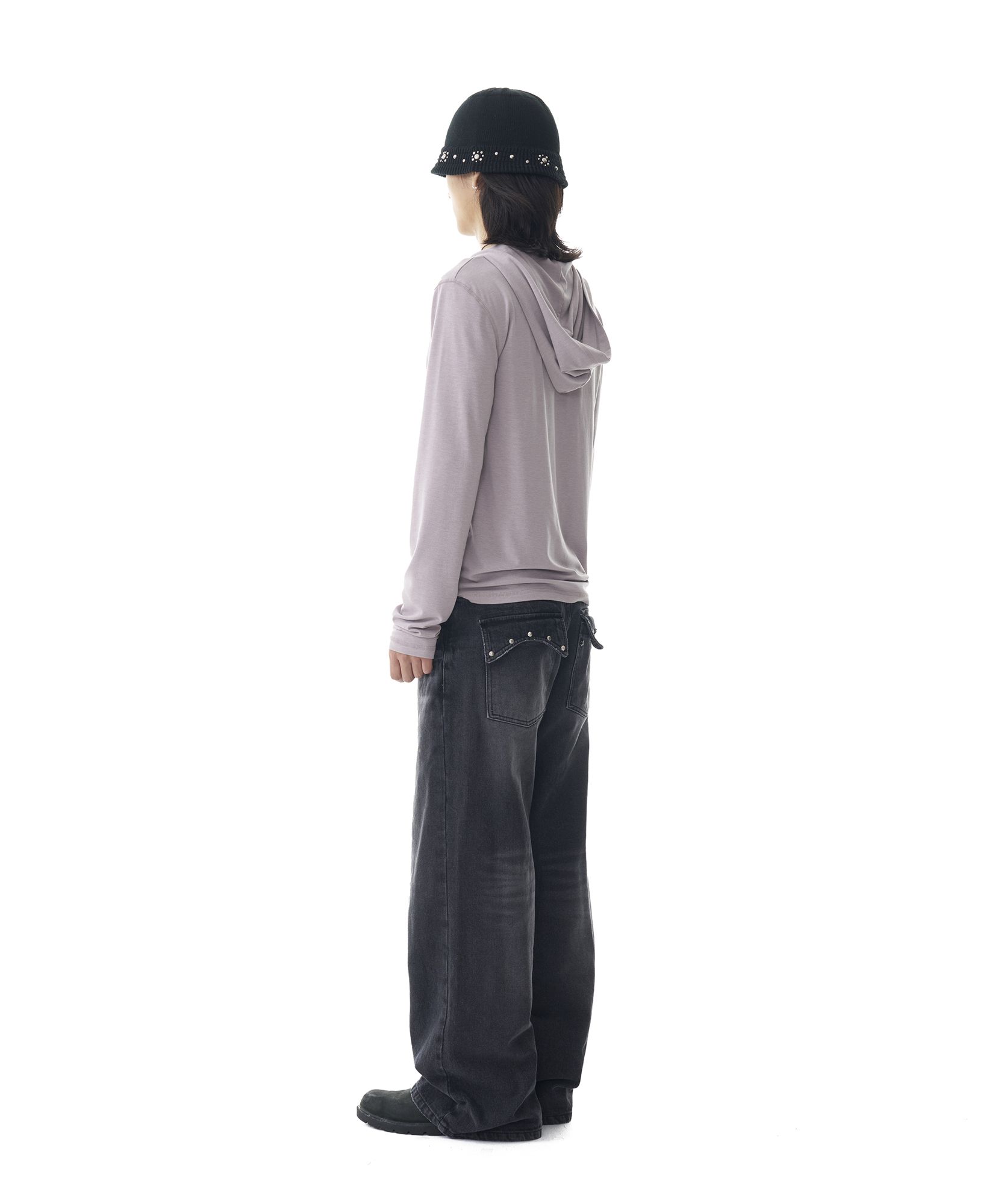 ★AAKAM★ Multi Studded Denim Pants Black AK24PT13BK MUSINSA | AAKAM Multi Studded Denim Pants (Black)