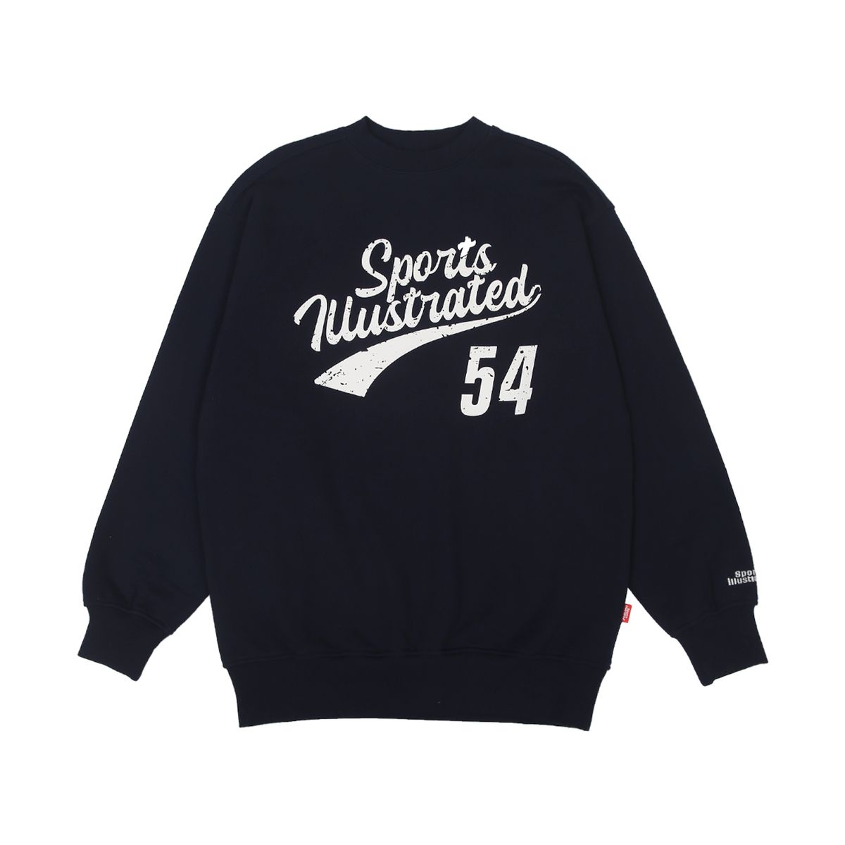 스포츠 일러스트레이티드(SPORTS ILLUSTRATED) BASKETBALL CURSIVE LOGO SWEAT SHIRT (DARK NAVY)