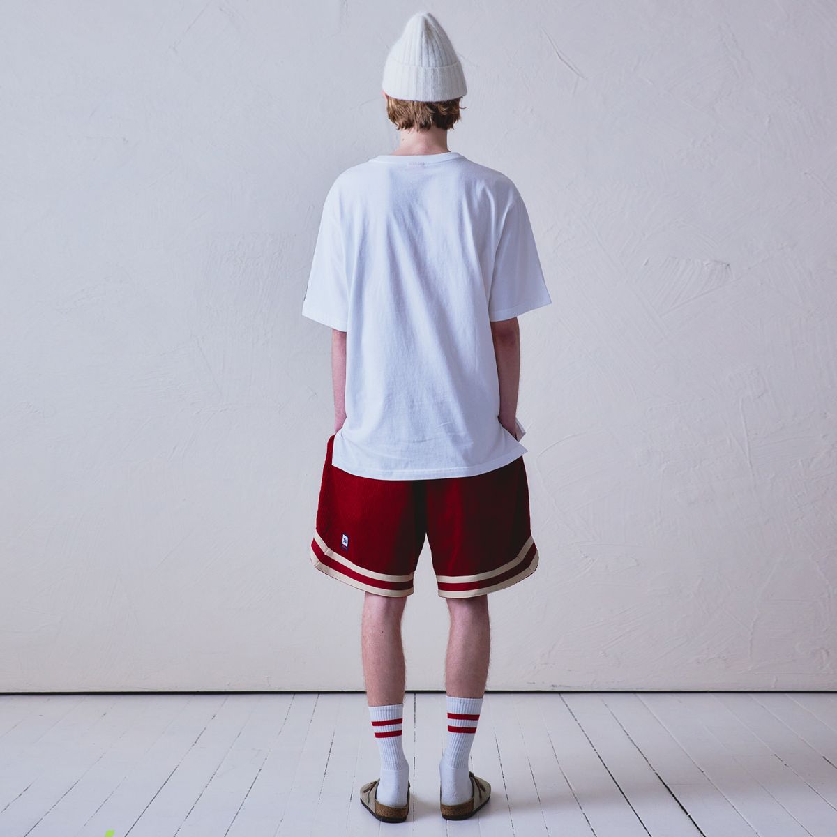 스포츠 일러스트레이티드(SPORTS ILLUSTRATED) BASKETBALL LAYERED HALF SLEEVE (WHITE)