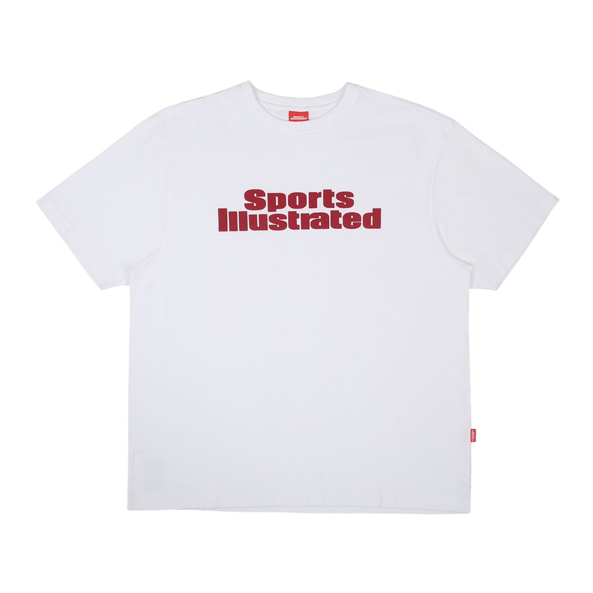 스포츠 일러스트레이티드(SPORTS ILLUSTRATED) BASKETBALL STACKED LOGO HALF SLEEVE (WHITE)
