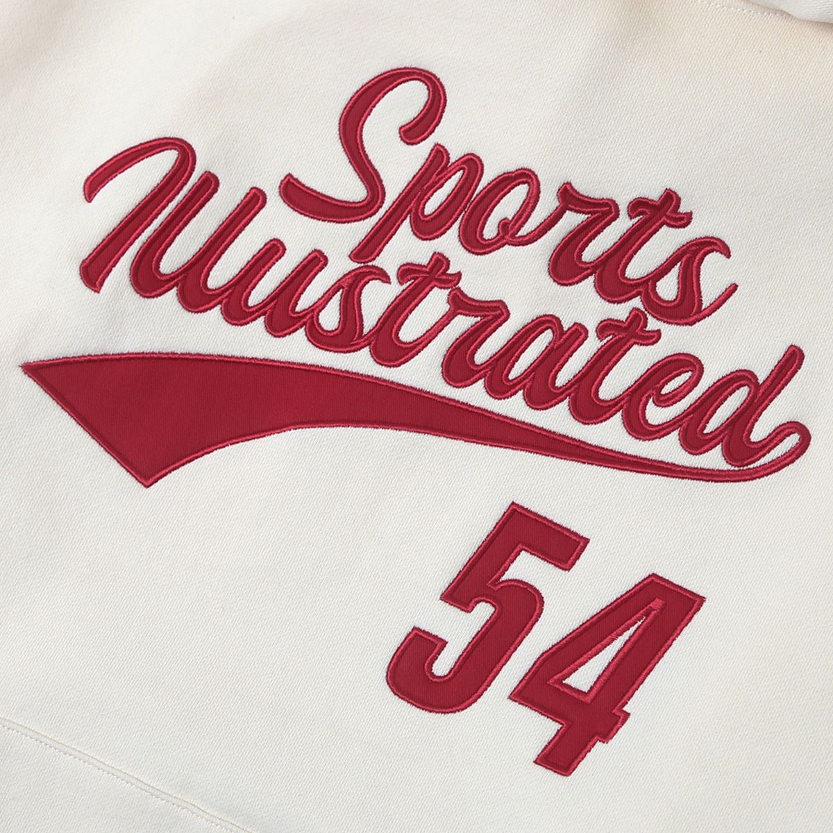 스포츠 일러스트레이티드(SPORTS ILLUSTRATED) BASKETBALL CURSIVE LOGO HOODIE SHIRT (IVORY)