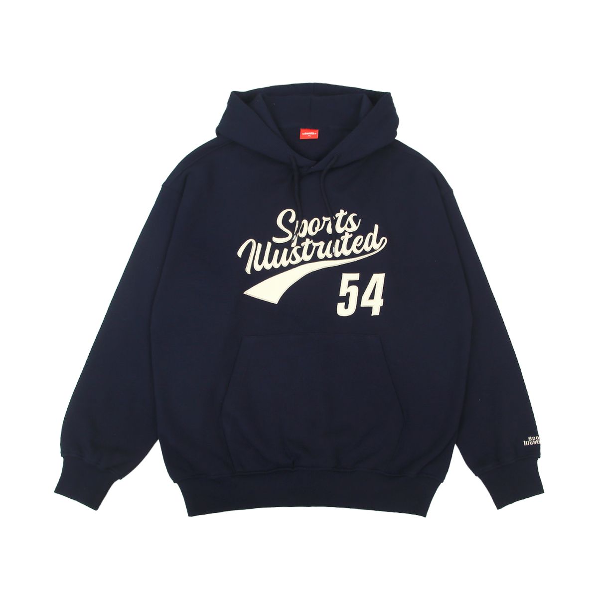 스포츠 일러스트레이티드(SPORTS ILLUSTRATED) BASKETBALL CURSIVE LOGO HOODIE SHIRT (DARK NAVY)