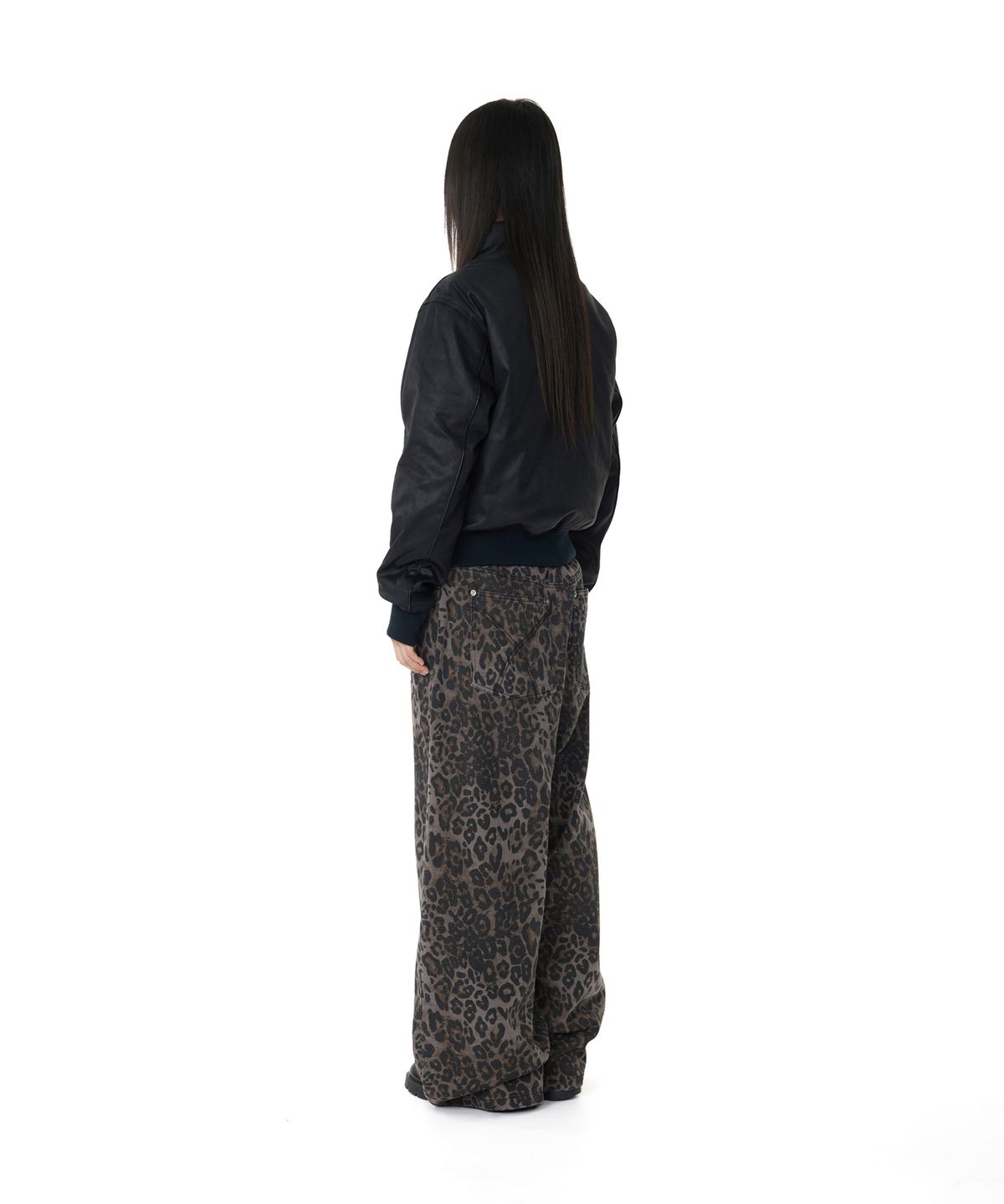 아캄(AAKAM) Piping Leather Blouson (Black)