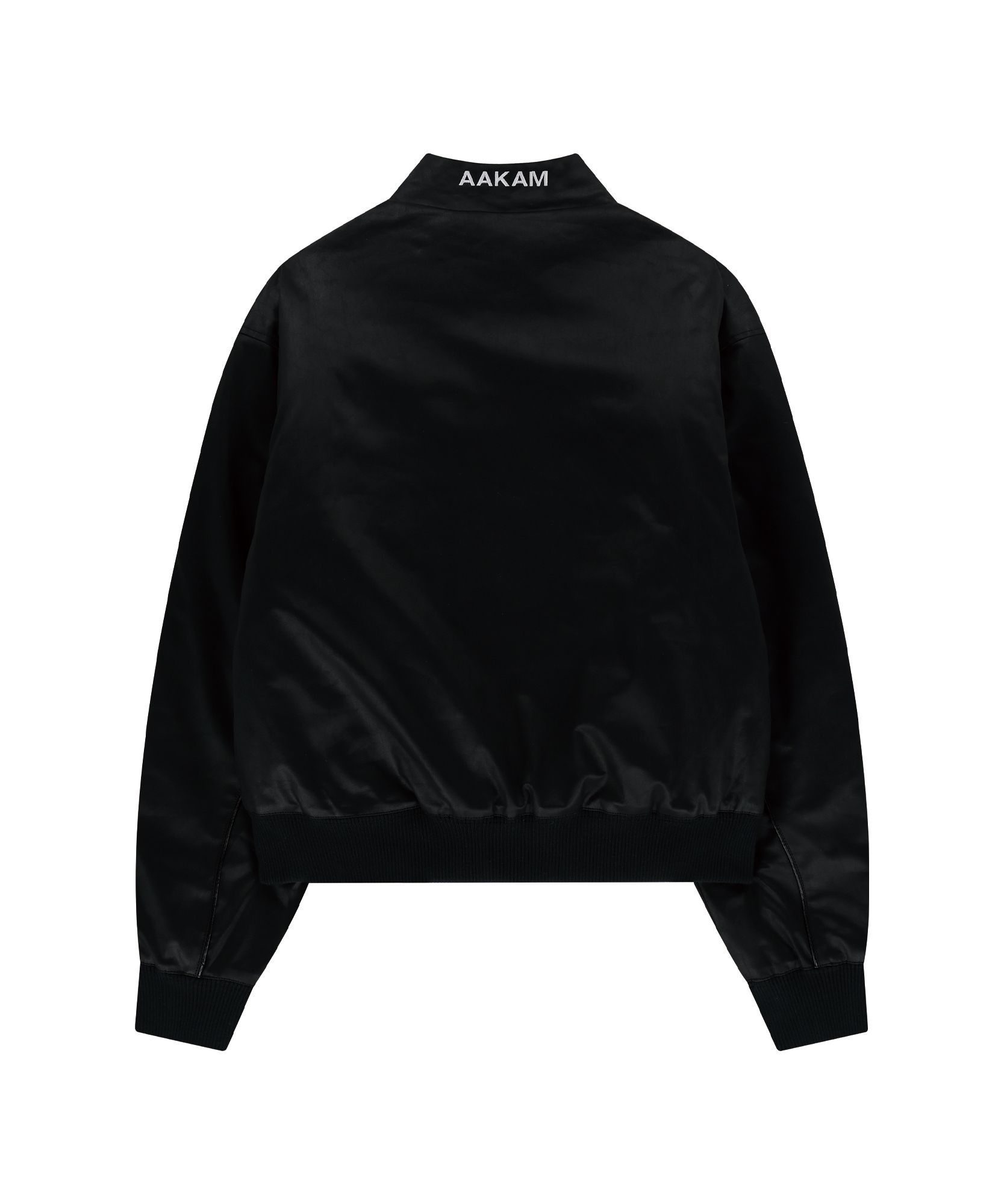 MUSINSA | AAKAM Piping Leather Blouson (Black)
