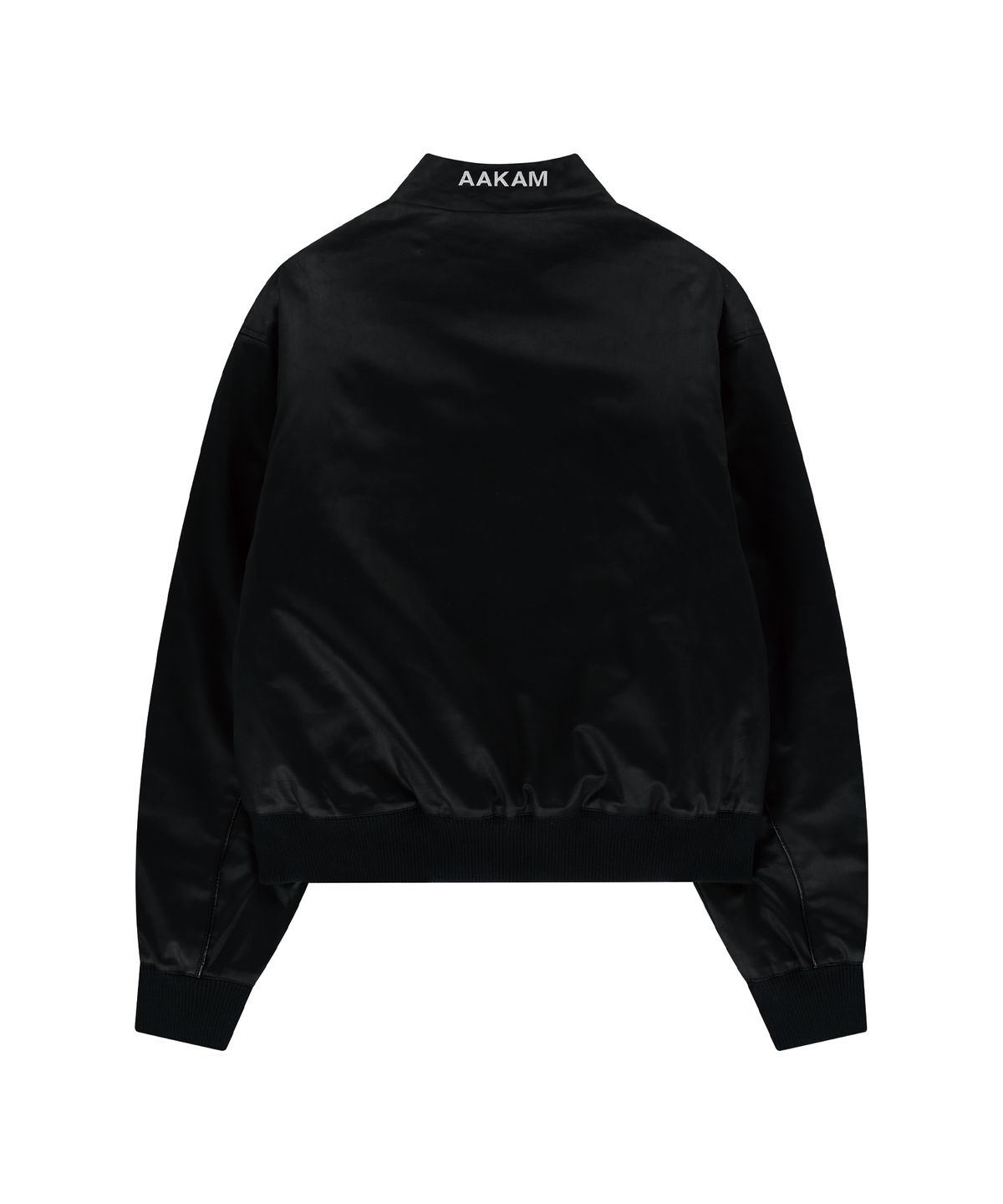 아캄(AAKAM) Piping Leather Blouson (Black)
