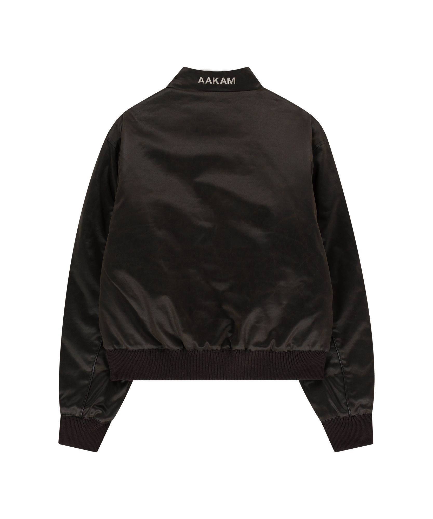 AAKAM ウエスタン　レザー ジャケット ブラック 韓国　musinsa MUSINSA公式 | AAKAM High-Neck Leather Jacket (Black)