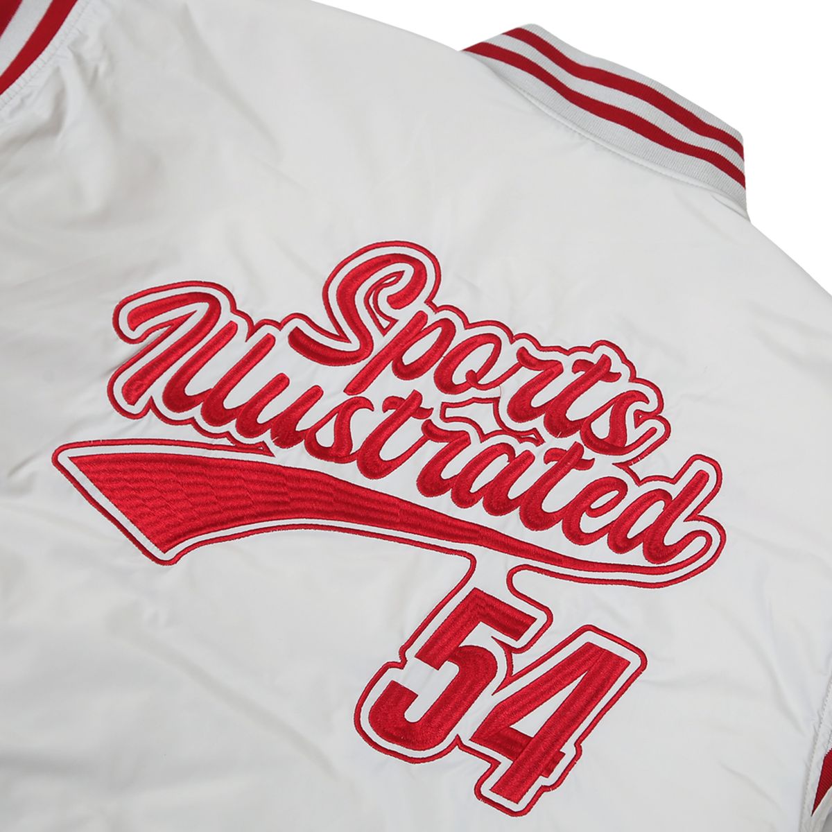스포츠 일러스트레이티드(SPORTS ILLUSTRATED) BASKETBALL VARSITY JACKET (LIGHT GREY)